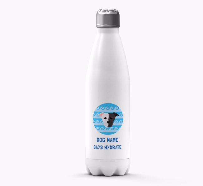 'Says Hydrate' - Personalised {breedFullName} Water Bottle
